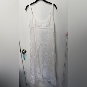Zara White linen dress
